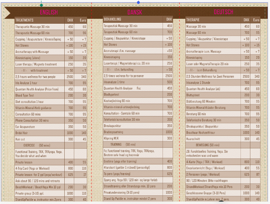 Prisliste 010722